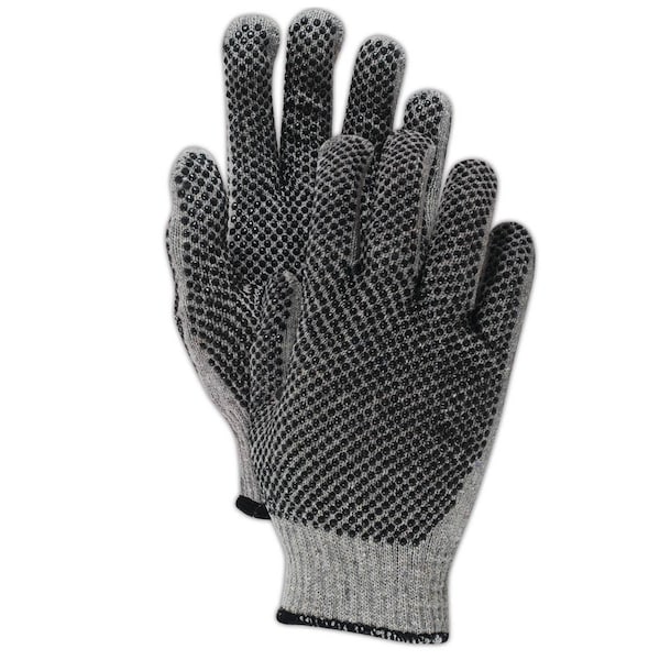 Magid Coated Gloves, Gray, Men's (Fits Large) 12 PK G823PR - main
